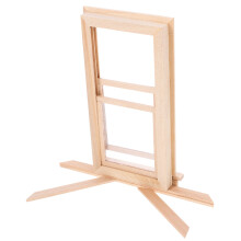Doll House Möbel Mini Holz Fensterrahmen Unlackiert