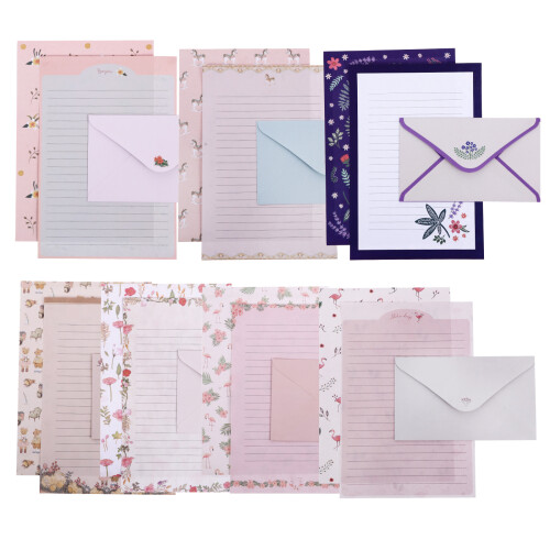 8 Ensembles À Lettres Floral A5 1