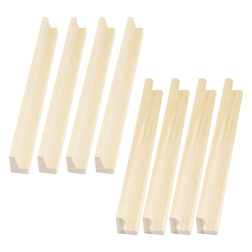 24 Piezas De Bandejas Madera Con Soportes 2