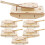 6 Pièces De En Bois Non Peint Bricolage 7