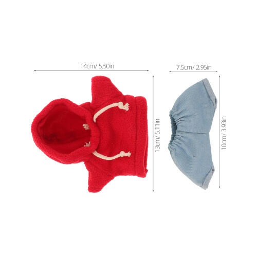 Juego Ropa Para Muñecas: Sudaderas Con Capucha Y Vaqueros Kawaii 1