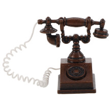 5Stk Puppenhaus Zubehör Vintage Drehscheiben Telefon