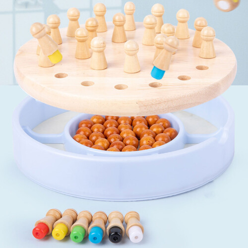 Ensemble De Jeu Éducatif Échecs Mémoire Échiquier Pour Enfants 2