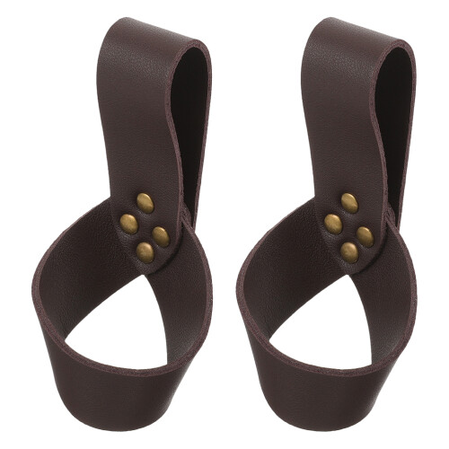 2 Pièces Support D’Épée En Cuir Pu Style Médiéval Pour Spectacle, Cosplay
