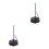 2Pièces Support Figurine Action Violet Plastique Réglable Pour Maison 8