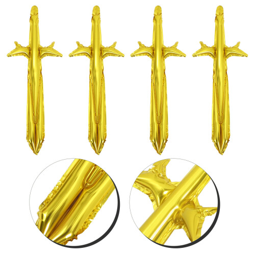 4 Pièces Épées Gonflables Pirate Accessoires De Cosplay Et Photo 2