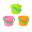 6 Kunststoff Strand Eimer Helle Farben Hinterhof Park Sand Eimer 4