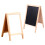 2Stk Abwischbare Whiteboard Doppelseitige Aus Holz 4