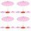 16 Pcs Mini Umbrella Hand Decor Manual Paper 7