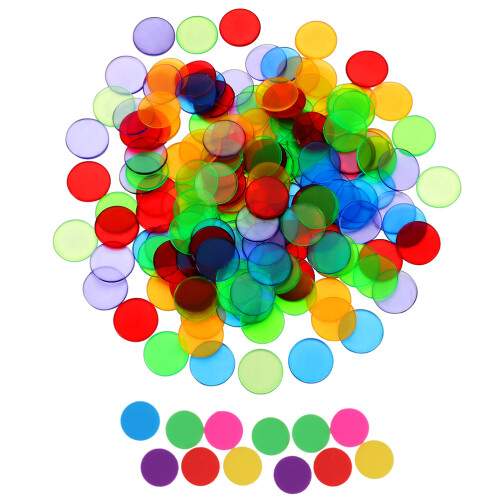 400 Pcs Creative Number Chip Coins For Kids