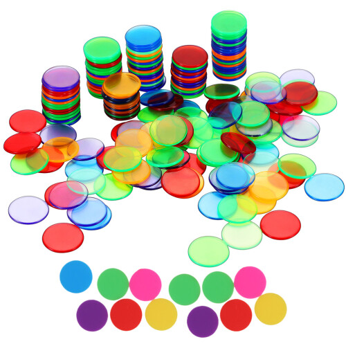 400 Pcs Creative Number Chip Coins For Kids 1