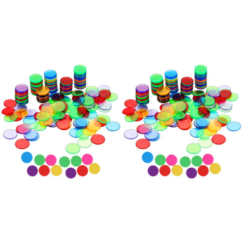 400 Pcs Creative Number Chip Coins For Kids 2