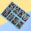 8Pcs Silver Brain Puzzle Set Metal Iq Ring for Challenging Mind Games 6