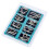 8Pcs Silver Brain Puzzle Set Metal Iq Ring for Challenging Mind Games 8