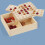 One Set Chess Board With Wooden Stones Educational Game 9