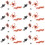 50Pcs Plastic Fake Insects Realistic Simulation For Halloween Decor 10