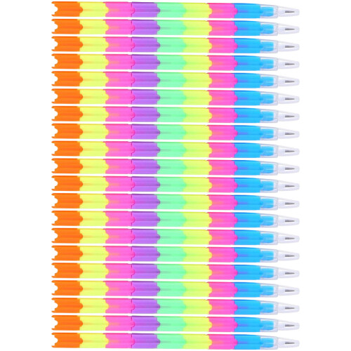 60 Pcs Stackable Colorful Detachable Non Sharpening Kids Pencils 2