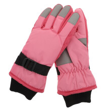 1 Pair Classic Waterproof Skiing Gloves Kids Thickened Winter