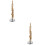 2Pcs Copper Mini Saxophone Model Musical Instrument Decoration 5