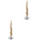 2Pcs Copper Mini Saxophone Model Musical Instrument Decoration 8