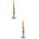 2Pcs Copper Mini Saxophone Model Musical Instrument Decoration 4