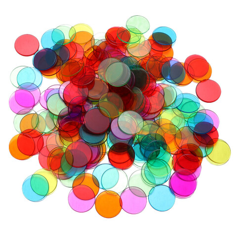 600 Pièces Jetons 3/4 Pour Comptage Mathématique Et Poker 1