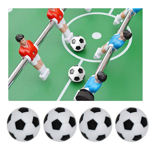 10Pcs 32Mm Table Soccer Foosballs Replacement Black White