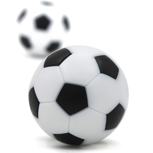 10Pcs 32Mm Table Soccer Foosballs Replacement Black White 2