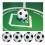 10Pcs 32Mm Table Soccer Foosballs Replacement Black White 6