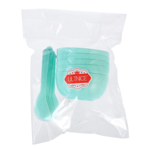 5 Pezzi Ciotole In Per Impasto Con Argilla Verde 2