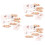 3 Set Giocattoli Educativi Con Per 7