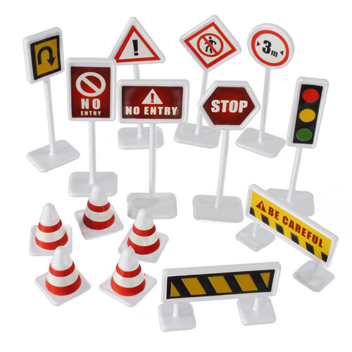 12 Sets Kids Delicate Road Indicators Kindergarten Teaching Aids 1