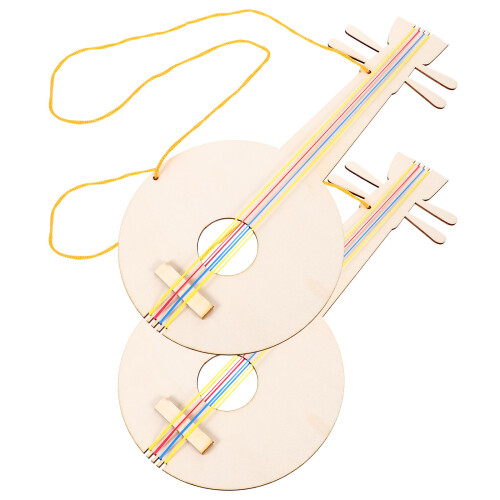 4 Chitarra In Legno Da Per Bambini Pittura 1