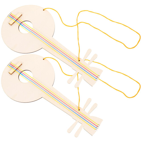 4 Chitarra In Legno Da Per Bambini Pittura 2