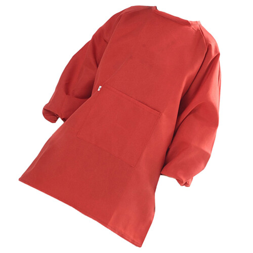 1 Pezzo Grembiule Lungo per Pittura Bambini (Rosso, M) 2