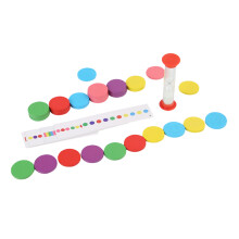 4 Sets Wood Round Chips Color Sorting And Math Learning Toy