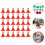 50Pcs Mini Traffic Cones Simulation Safety Roadblocks Sign Models 7