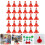 50Pcs Mini Traffic Cones Simulation Safety Roadblocks Sign Models 5