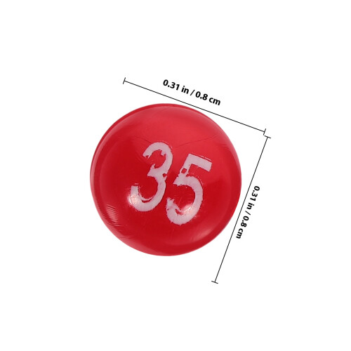 1 Pack Plastic Genummerde Spelballen Voor Feesten 1