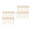 40 Mini Martelli Legno Per Bambini 6