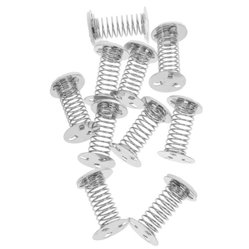 40Pcs Silver Spring Base Decorations for Doll Swing and Toy Crafting 2