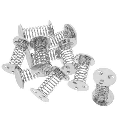 40Pcs Silver Spring Base Decorations for Doll Swing and Toy Crafting 1