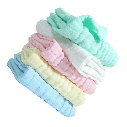 5 pièces serviettes faciales coton réutilisables bébé -