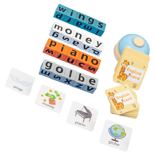 4 Set Alfabeto In Legno Con Per Bambini 2