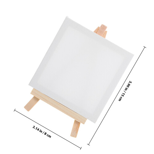 12Pcs Small Canvas With Decorative Easels For Diy Painting 1