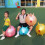 Gonfiabile in PVC Resistente con Animato per 3