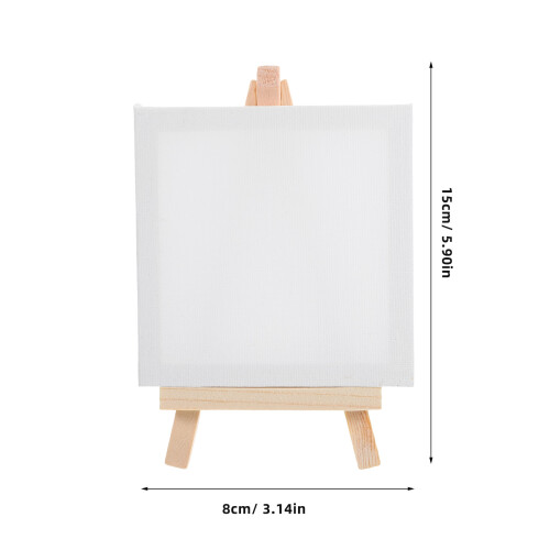 12Pcs Small Canvas With Decorative Easels For Diy Painting 2