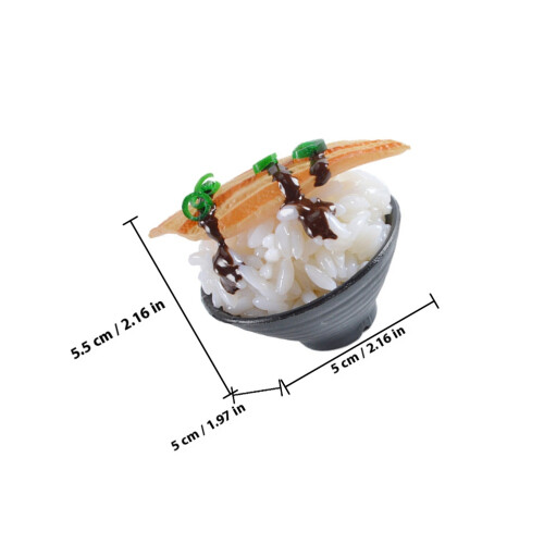 3 Miniatura Sushi Decorazione 1