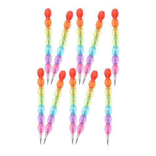 20 Pcs Children Stackable Pencils Kids Writing Students Accessory