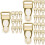 30 Pcs Adjustable Sock Clamps Garter Strap Buckle Clips 8
